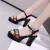Nice Design Crystal Rhinestone Platform Thick Heel Women Gladiator Sandal Peep Toe Buckle Strap - Fashion |