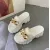 Luxurious 9cm / 3.5 Inch Height Wedge Slippers Fashion Outdoor Wear Thick Bottom Platform Slides Comfortable Sandal