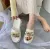 Luxurious 9cm / 3.5 Inch Height Wedge Slippers Fashion Outdoor Wear Thick Bottom Platform Slides Comfortable Sandal