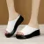 Summer Women's Thick Bottom Slippers New Fashion Black White PU Leather Platform Sandals Women Peep Toe Slides