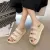 Summer Slippers Women's Sandals 2021 Stitching Surface Buckle Thick Bottom Beach Slides - Fashion | Women's Footwear |