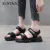 New Summer Heel Platform Women Sandals Fashion Letters Hook & Loop Mesh Wedges Shoe - Fashion | Women's Footwear |