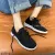 Breathable Knitted Casual Lace-up Vulcanized Running Sport Shoes For Women's