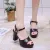 Black High Heeled Casual Buckle Strap Fashion Sandals For Women | Women's Footwear |