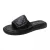 New Designer Plaid Leather Slippers Women Black/White Platform Slides Summer Outdoor Footwear - Fashion |