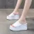 New Flat Increased Inner Women Sandals Outside Wedge Thick Platform Peep-toe Ladies Slides Super High