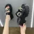 2023 Summer New Metal Chain Slippers Fashion Leather Open Toe Anti-Slip Dress Platform Slippers Comfort Slip On Beach Flip Flops