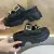 2023 Summer New Metal Chain Slippers Fashion Leather Open Toe Anti-Slip Dress Platform Slippers Comfort Slip On Beach Flip Flops
