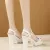 Amazing High Heels One-line Buckle Platform Fashion High Heels Thick Heel Metal Decorative Sandals For Women's