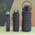 3 in 1 Motivational Sports large capacity Water Bottles (2000ml-900ml-280ml) Lock Feature & Top Lid with Times Drink for Office/Home/Sports/outdoor