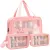 Multipurpose Clear washbag Pouch Set of 3 â Transparent Makeup and Wash Bag for Travel, Waterproof Cosmetic Organizer, and Toiletry Storage Kit.