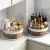 360 Rotating Storage Rack, Lazy Susan Turntable Organizer, Rotating 360 Degrees, With Handle and Non-slip, for Kitchen, Pantry, Fridge, Bathroom