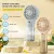 New 2 in 1 Portable Mini Humidity Fan With Water Humidity Noiseless Hand Fan Lightweight Portable Handheld Cooling Fan USB Rechargeable Fan