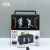 LP-V86 RGB Portable Wireless Bluetooth Speaker with FM, TF/USB, 10W Subwoofer