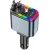 5-in-1 Starry Sky Dual Telescopic Fast Car Charger