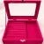 Premium Velvet Jewelry Organizer Box with Glass Display Lid