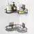 Self-Adhesive Stainless Steel Bathroom Corner Rack Shelf Organizer