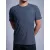 Black Regular Fit Round Neck Sports T-shirt