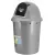 Push Lid Plastic Dustbin-32L