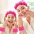 Cute Plush Spa Headband & Wristband Set