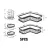 Stainless Steel Corner Shower Caddy Set