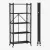Heavy-Duty 5-Tier Foldable Metal Storage Rack with Wheels