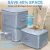 Foldable 3-Layer Compression Storage Organizer Box (60 cm)