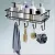 Stainless Steel 4 Hook Bathroom Wall Shelf