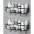 Stainless Steel 4 Hook Bathroom Wall Shelf