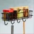 Stainless Steel 4 Hook Bathroom Wall Shelf