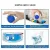 Tablets automatic flush toilet bowl cleaner tablets, bathroom toilet tank cleaner, powerful cleaning ball toilet blue deep clean bubbles, mild lemon scent (Pack of 10)