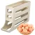 Rolling Egg Holder Dispenser Space-saving Food Storage Container Kitchen Fridge Organizer Bin