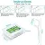 Leioua Dental Floss Picks 300 Counts Unflavored Durable Disposable Floss Threaders Pro Health Sticks for Adults and Kids 6 Travel Handy Cases