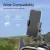 Bike Phone Mount, One Hand Operation and 360° Rotatable Phone Holder for Motorcycle and ATV Scooter, Compatible with iPhone, Samsung 4" - 6.9", (Rearview Mirror Version)