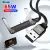 65W 2-in-1 USB-A to USB-C Fast Charging Cable with Foldable Phone Holder