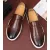 Men's Leather Shoes Men Loafers Mens Slip-on Outdoor Flats Monk Shoes ﻿