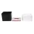 Square Shape Wooden Cover Plastic Tissue Box Holder | Paper Napkin Dispenser Case - Black