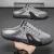 Men's Summer Breathable Mesh Half-Slippers One-Legged Outdoor Soft-Soled Casual Beanie Shoes Versatile Slip-On Closure