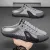 Men's Summer Breathable Mesh Half-Slippers One-Legged Outdoor Soft-Soled Casual Beanie Shoes Versatile Slip-On Closure