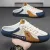 Men's Summer Breathable Mesh Half-Slippers One-Legged Outdoor Soft-Soled Casual Beanie Shoes Versatile Slip-On Closure