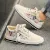 Casual Sneaker Shoes for Men Summer Breathable Lace-Up Waterproof Pointed Toe