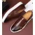Men's Leather Shoes Men Loafers Mens Slip-on Outdoor Flats Monk Shoes ﻿