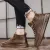 Upper Lace up Zipper Men's Black Flat Platform Walking Shoes Sneakers for Man