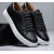 Men's Leather Fashion Sneaker British Style Polished Casual Shoes Lace Up Retro Comfortable Business Oxford Dressy Shoe.