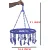 RFL Round 24 clips Plastic Dress Hanger For  Dress (Blue)