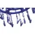 RFL Round 24 clips Plastic Dress Hanger For  Dress (Blue)