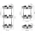Stainless Steel 3 Layer Triangle Corner Shelf Bath Shower Organizer Rack Storage Shelves