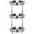 Stainless Steel 3 Layer Triangle Corner Shelf Bath Shower Organizer Rack Storage Shelves
