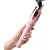 Myhox Auto Curling Iron 1.25", 4 Temp, Rotating Hair Curler for Beach Waves, Ceramic Curling Wand with Anti-Scald & Anti-Tangle for Long Hair, Dual Voltage, Pink