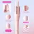 Myhox Auto Curling Iron 1.25", 4 Temp, Rotating Hair Curler for Beach Waves, Ceramic Curling Wand with Anti-Scald & Anti-Tangle for Long Hair, Dual Voltage, Pink